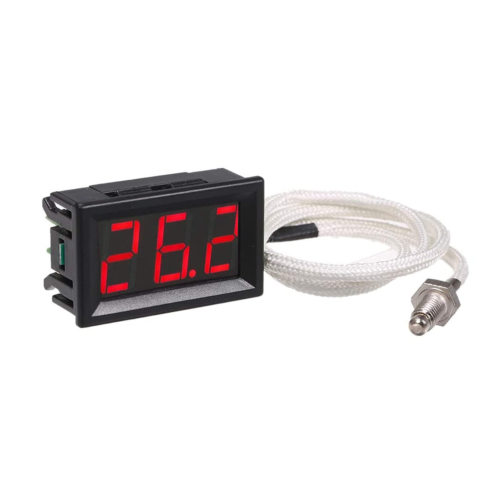 RUIZHI Digital K-type Thermocouple Industrial Thermometer, 12V -30~800℃, LCD Display
