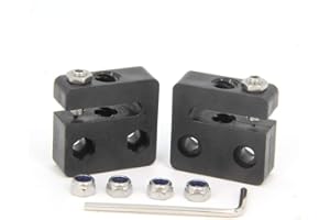 Zeberoxyz 2PCS Anti-Backlash Nut Block for 8mm Diameter, 2mm Pitch 8mm Lead POM Screw Nut for CNC and 3D Printer (8mm Lead-4-heads)
