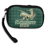 NCAA California State University Sacramento State Hornets Logo Wristlet Pouch Coin Bag