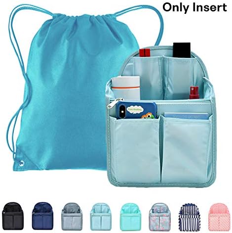 Backpack Insert Organizer Small, Pulama Sackpack Organizer For Nike,Under Armour,Light blue