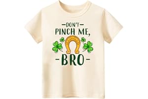 JUNEIGHTEE Funny St Patricks Day Shirt for Toddler Boys Girls Kids, Happy Lucky Tee Top Hats Irish Shamrock Leprechaun Game T Shirt,2-5T