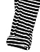 Messic Tunics for Women, Women's 3/4 Roll Up Sleeve High Low Hem Mid-Long Style Casual Knits Striped Shirts (XX-Large,Black)