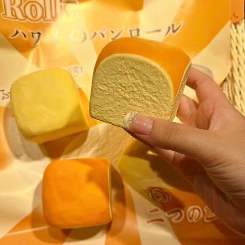 Butter Slow Rising Squishy，Squishy Toy,Dumpling Stress Balls，PU Materia Fidget Toy for Office or Party Favor