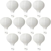 Amazon.com: 12 linternas de papel para globos aerostáticos ...