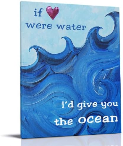 Cici Art Factory Canvas Print Wall Hanging, I'd Give You The Ocean