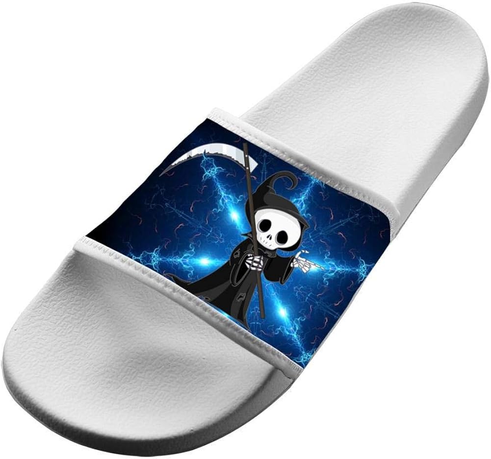 WpBenf Halloween Ghosts Fashion Slippers for Boy Girl Indoor Outdoor Casual Sandals Flip-FlopsShoes