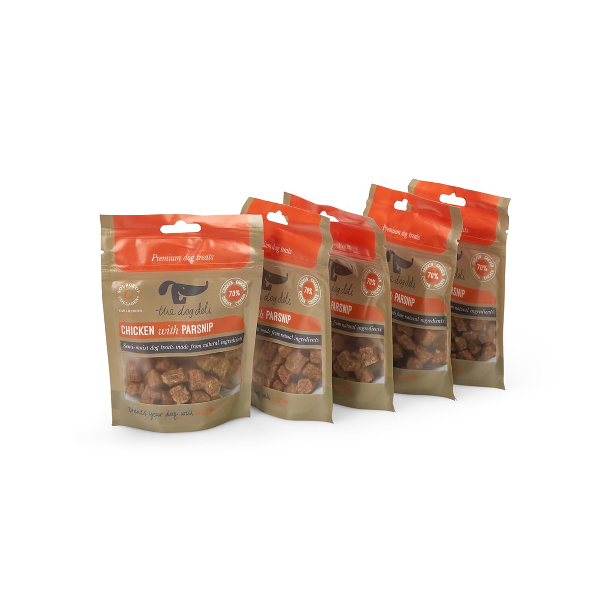 Petface Chicken with Parsnip Semi-Moist Dog Treats 70 g (Pack of 5)