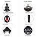 Full Face Snorkel Mask - Patent Nose Equalizer & Foldable Tube Easy Breath - Integrated Snorkeling Mask Anti-Fog Anti-Leak 180° View - Ideal for Youth & Adult Swimming Diving and Scuba (Black, Large)