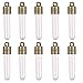 WINOMO 10pcs Mini Glass Bottles with Cap DIY Pendent (Clear + Bronze)