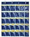 MISSLO Classroom Pocket Chart for Cell Phones Business Cards(30 Fabric Pockets and Clear Card Pockets)