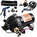 VEVOR Water Diaphragm Pump 5.5 GPM 12V Washdown Pumps Automatic 70 PSI Pump for Car Washing, Agricultural Irrigation, Boats, Marine Yacht