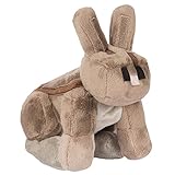 JINX Minecraft Rabbit Plush Stuffed Toy, Brown, 8