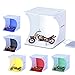 Portable Photo Studio Light Box for Jewellery and Small Items Portable Folding Photography Photo Lighting Studio Box Booth Shooting Tent Kit (1x20 LED Lights 6 Colors Backdrops)