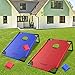 Juegoal 3'x2' Portable Cornhole Set, PVC Framed Corn Hole Toss Game with 2 Cornhole Boards, 8 Bean Bags, Carrying Bag for Indoor Outdoor Yard Beach Game