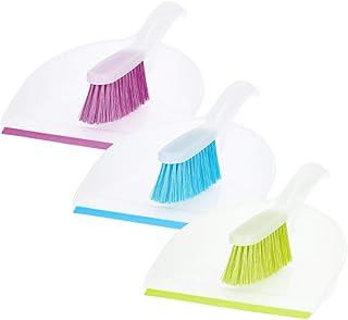 3x Deuba® Handfeger Kehrset Kehrgarnitur Feger Kehrblech Besen Schaufel Set