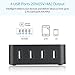 Multi Power Strip, 4 USB Charger Ports 4 Outlets 1700J Surge Protector 6ft Extension Cord Wire, Universal Multiple Charging Station Power Outlets for Outdoor Indoor Home Office Desk Travel