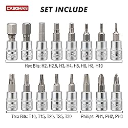 CASOMAN 1/4-inch Drive Click Torque Wrench