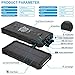 Solar Phone Chargers - Uplayteck 20000mAh Portable Charger Power Bank with 4 Outputs - USB C - LED Flashlight - Rainproof Battery Bank for Hiking Camping Outing