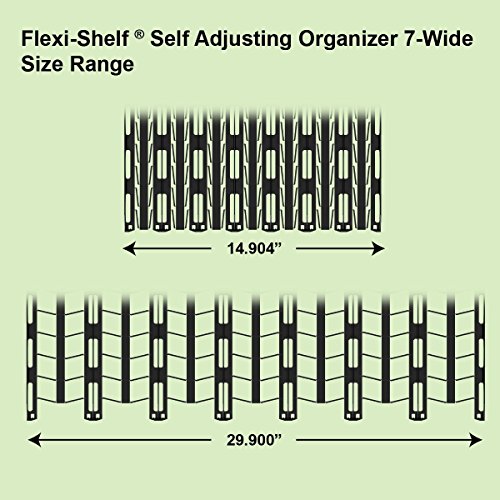 Flexi-Shelf Expandable Flat Shelf Organizer - 5 Pack