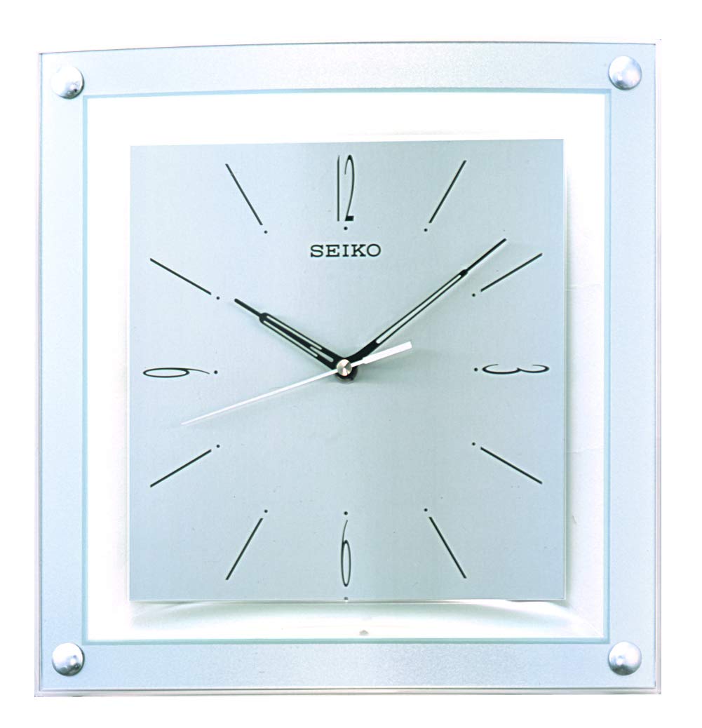 Seiko Elegant Wall Clock, Silver, 37.5 x 6.7 x 34.6 cm