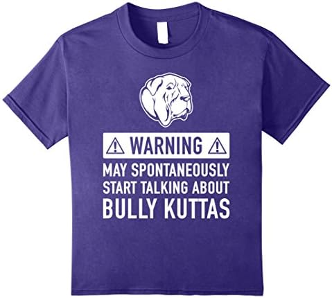 Kids Funny Bully Kutta Dog Owner T-shirt Gift Idea 12 Purple