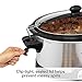 Hamilton Beach Programmable Slow Cooker, 7 quart with Clip-Tight Sealed Lid, Stainless Steel (33476), Silver