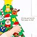 DIY Felt Christmas Tree with 31pcs Ornaments,Xmas Gifts for Kids New Year Handmade Christmas Door Wall Hanging Decorations,Felt Christmas Tree for Kids Wall