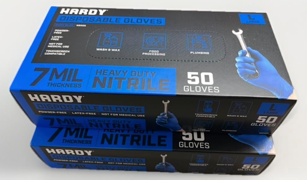 Generic Hardy 7 mil Nitrile Powder Free Gloves 50 Pc (XX-Large