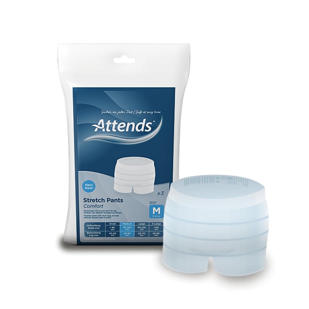 Professional Class- Voted No.1 for Quality Attends Washable Fixation Stretch Fit Pants Comfort - (1 Pack of 3) (Medium) White