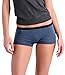 COMFORTABLE CLUB Women's Modal Microfiber Boyshorts Panties Underwear 2-Pack (Slate Gray, M)