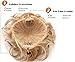 Onedor Premium Synthetic fiber Clip on Messy Chignon Bun Hair Extension Hair Piece Wig. Silky Smooth and Secure (1B-Off Black)