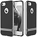iPhone 7 Case, Rock [Royce] - [Ultra Thin][Heavy Duty][Metal Texture Side Buttons][Dual Layered][Slim Fit][Hard PC + Soft TPU] Phone Cover for Apple iPhone 7 (Grey)