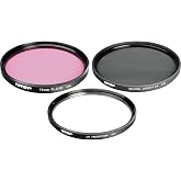 Tiffen 67mm Deluxe 3 Filter Kit | 37mm UV Protector Filter with FLD and ND6 filters for reflections, lighting and color correction