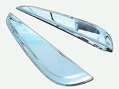 CHROME REAR DOOR PILLAR COVER TRIM FOR NEW NISSAN NAVARA NP300 4 DOOR 2014 2015 2016