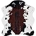 Classic Safari Cow Print Rug with Slip-Resistant Backing for added Softness and Safety, 56-inch x 61-inch