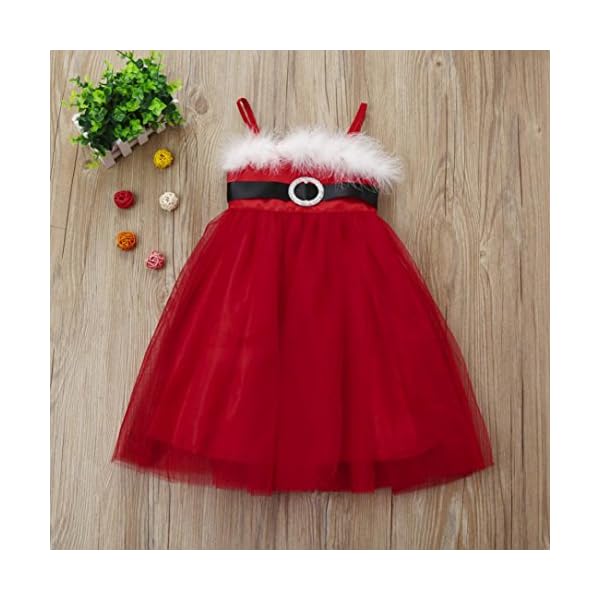 kaifongfu Dress Toddler, Kids Princess Christmas Outfits Clothes Dress for Baby Girls - Image 4