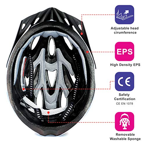 RaMokey Cycle Helmet, Lightweight Bicycle Helmet, Adjustable Mountain & Road Bike Helmets for Adults, 18 Vents with… - Image 5