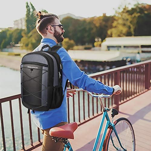 Laptop Backpack, SEEHONOR Travel Laptop Backpack with USB Charging Port, 15.6 Inch Slim Business Computer Backpack for Men Women Water Resistant Anti Theft College Bookbag School Bag 7 Laptop Backpack, SEEHONOR Travel Laptop Backpack with USB Charging Port, 15.6 Inch Slim Business Computer Backpack for Men Women Water Resistant Anti Theft College Bookbag School Bag