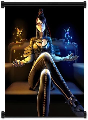 happy apple anime poster Bayonetta Game Fabric Wall Scroll Poster (16) Inches WP]