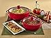 IMUSA USA Ceramic Nonstick Caldero Set 2-Piece, Red