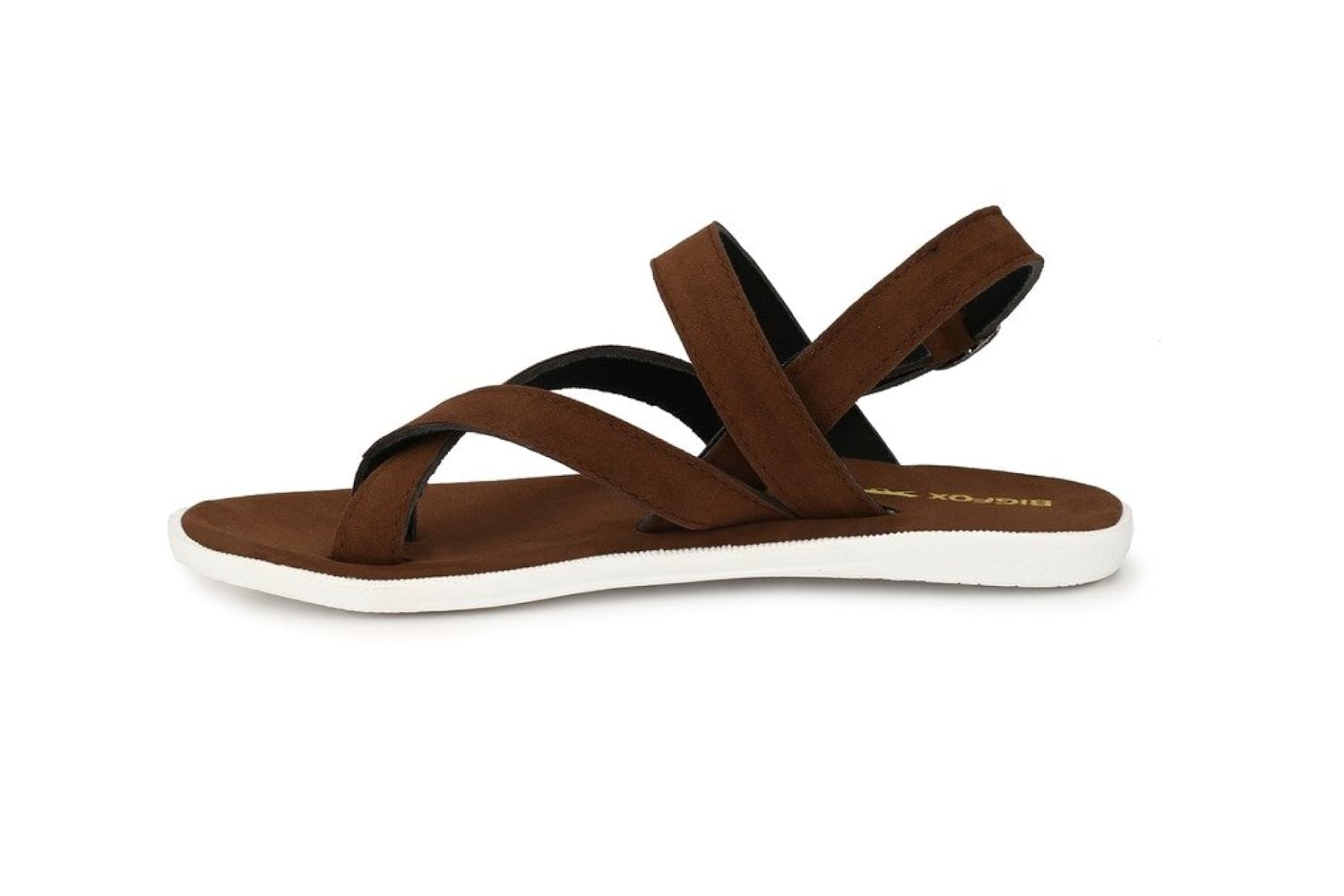 big fox men's leather suede sandals.(brown)