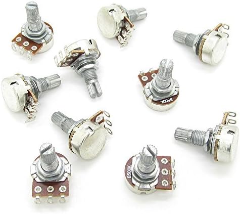 Pxyelec B500K OHM Audio POTS Guitar Potentiometer Replacement for Electric Guitar Pack of 10 - Image 3