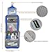 LAVIEVERT Toiletry Bag/Portable Travel Organizer/Household Storage Pack/Bathroom Makeup or Shaving Kit with Hanging for Business, Vacation, Household - Blue