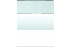 Compuchecks Tamper-Guard Security Blank Check Paper - 2500 Business Checks Compatible with QuickBooks - Check Stock on top and Paycheck Stub on Bottom - Green Diamond
