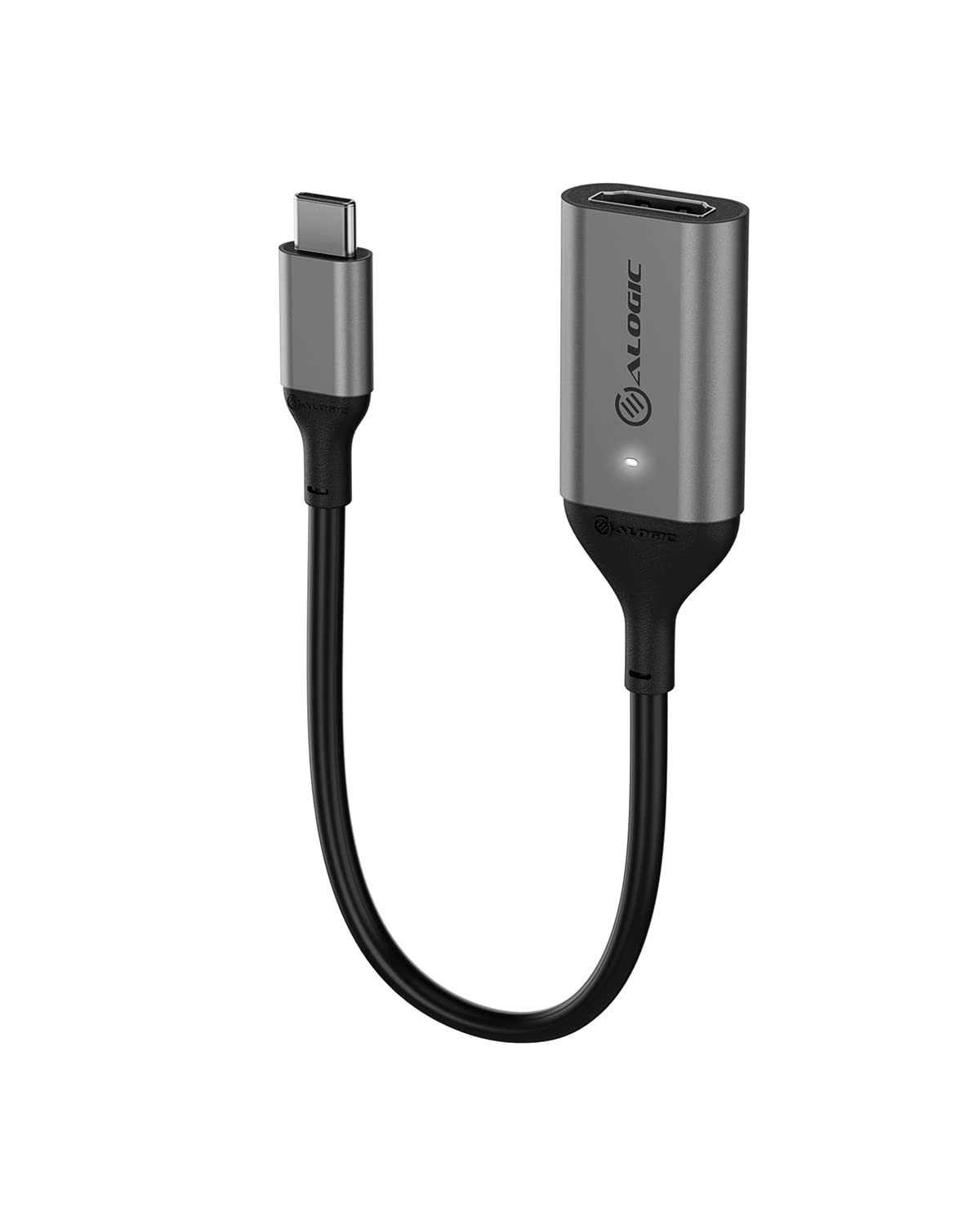 ALOGIC 15cm USB-C to HDMI Adapter 4K Cable; Supports 4K at 60Hz; Intelligent LED Indicator; for MacBook Pro, MacBook Air, iPad Pro, Pixelbook, XPS, Galaxy, and More[Compatible with Thunderbolt 3 port]