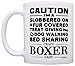 ThisWear Dog Lover Gifts for Women Crazy Boxer Lady Dog Mom Owner Gift 11oz Ceramic Coffee Mug with Handle
