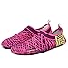 CIOR Women Men's Quick-Dry Water Sports Aqua Swimming Shoes Socks with Holey Ventilation KPU Outsole,SYY13,pink,L