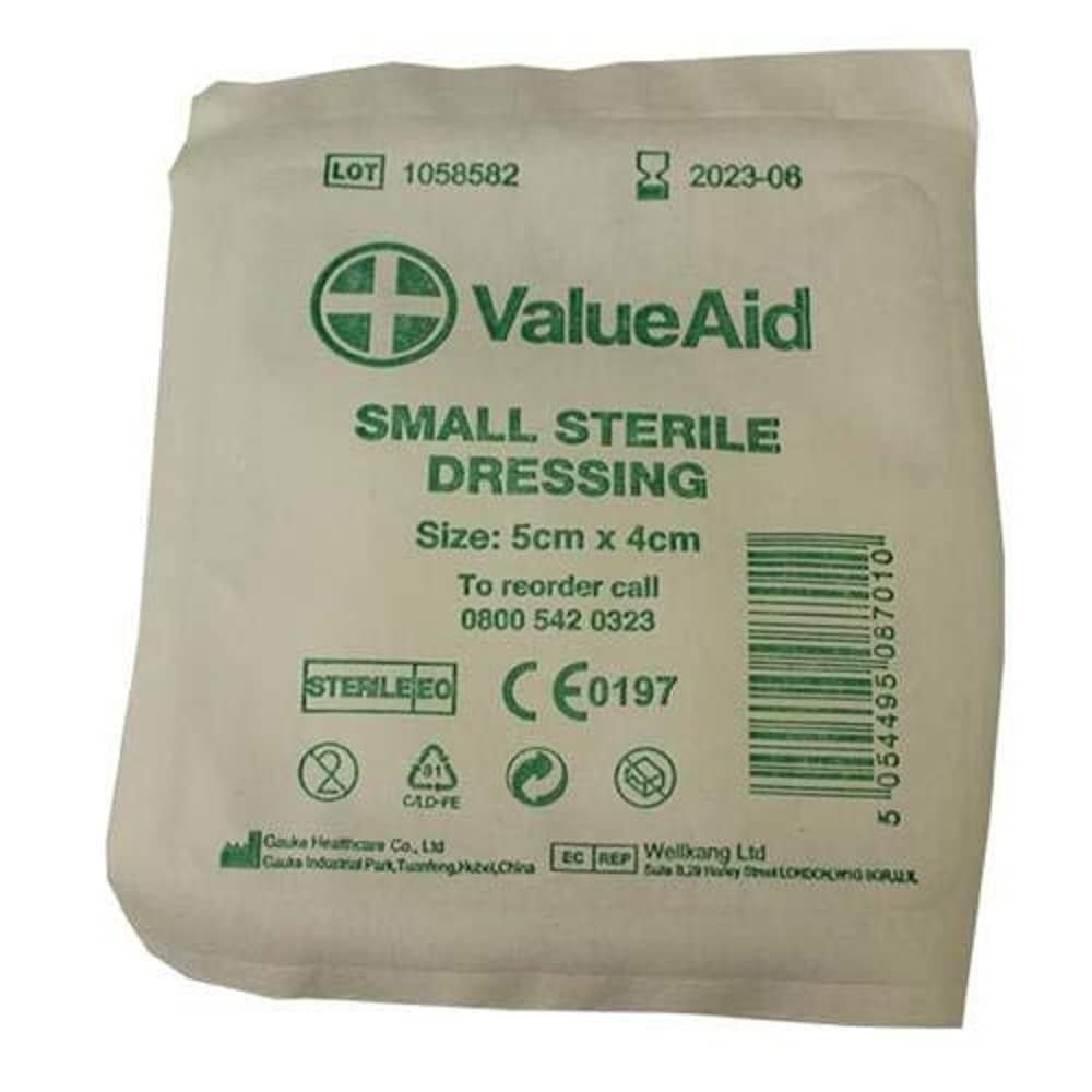 Value Aid Small Sterile Dressing - 5cm x 4cm - Pack of 6