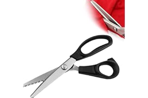 Pinking Shears Serrated, DIY Scissors for Lace and Sewing, Professional Zi-g-Zag Cut Scissors, Sewing Craft Paper Clothing Fa