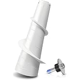 W10836692 Washing Machine Upper Agitator with Nut, Compatible with Whirlpool Kenmore Maytag Washer Parts, Replaces W10680220 AP5988691, White
